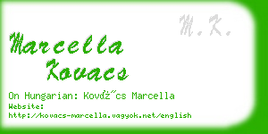 marcella kovacs business card